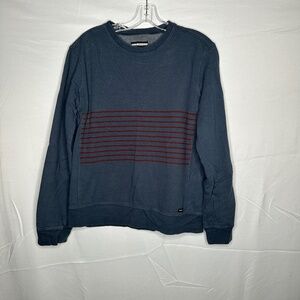 RVCA Navy Blue Crew Neck Sweatshirt